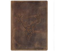 Greenburry Porte-cartes d'identité Vintage Hirsch en cuir 12 cm brun