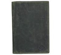 Greenburry Étui à documents vintage en cuir 12 cm vert