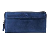 Greenburry Porte-Monnaie Destressed RV-Long Wallet RFID Navy Blue Bleu Marine