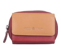 Greenburry Porte-Monnaie Duett RV-Mini Wallet RFID Red/Tan Rouge foncé