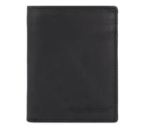 Greenburry Porte-monnaie Protection RFID Cuir véritable 12.5 cm noir