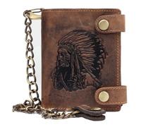 Greenburry Porte-monnaie Vintage Indian en cuir 10 cm braun (1796A-RI-25)
