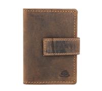 Greenburry Porte-monnaie Vintage RFID en cuir 7 cm braun (GB-1642-EP-25)
