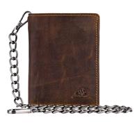 GREENBURRY porte-monnaie Vintage Save Wallet With Chain Brown