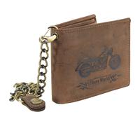 Greenburry Porte-monnaie Vintage Bike en cuir 12 cm brun