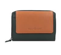 GREENBURRY Porte-monnaies 'Nappa' cognac / vert, Taille One Size