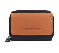 GREENBURRY Porte-monnaies 'Nappa' marine / cognac, Taille One Size