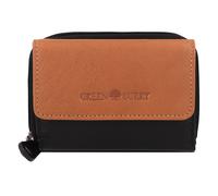 GREENBURRY Porte-monnaies 'Nappa' sépia / noir, Taille One Size