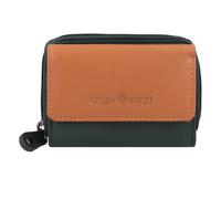 GREENBURRY Porte-monnaies 'Nappa' sépia / vert foncé, Taille One Size