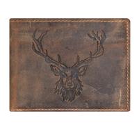 Greenburry Porte-monnaie Vintage Hirsch en cuir 12 cm brun