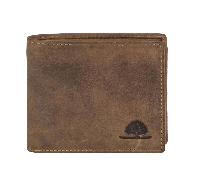 GreenBurry Portefeuille Cuir 11x9cm petit "Vintage" brun antique