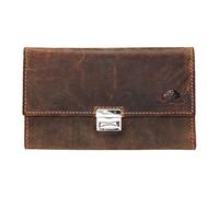 Greenburry Portefeuille Vintage pour serveur en cuir 18 cm brun