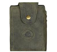 Greenburry Portefeuille Vintage en cuir 11 cm olive