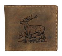 Greenburry Portefeuille Vintage pour Homme Marron 12 x 10 x 2,5 cm, Marron, außen: ca. 12,0 x 10,0 x 2,5 cm, Vintage