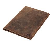 Greenburry Protège-livre vintage en cuir - Format A5 - Marron - 24,5 x 17 x 1 cm