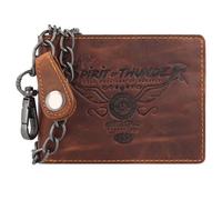 Greenburry Racing Collection Phoenix Porte-monnaie RFID en cuir 12 cm brun