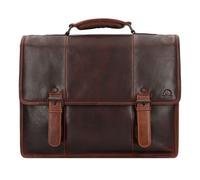 Greenburry Rugged Porte-documents Messenger Cuir 40.5 cm Compartiment pour ordinateur portable brun
