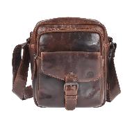 GreenBurry Sac à bandoulière en cuir M "RUGGED" 1304-25