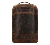 Greenburry Sac à dos de voyage Vintage en cuir, 48 cm, compartiment pour ordinateur portable brun