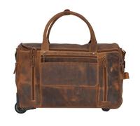 Greenburry Vintage 2 roulettes Sac de voyage Cuir 32 cm brun