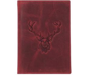 Greenburry Vintage Étui pour cartes d'identité Cuir véritable 12.5 cm rouge