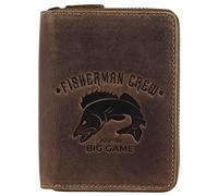 Greenburry Vintage Fisherman Crew BV-821A-FC-PikePerch Portefeuille en cuir Marron