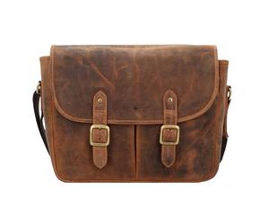 Greenburry Vintage Messenger en cuir 34 cm brun