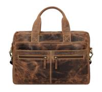 Greenburry Vintage Porte-documents Cuir 38 cm Compartiment pour ordinateur portable brun