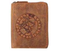 Greenburry Vintage Porte-monnaie Cuir véritable 12.5 cm brun