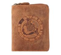 Greenburry Vintage Porte-monnaie Cuir véritable 12.5 cm brun