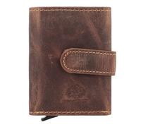 Greenburry Vintage Porte-monnaie Protection RFID Cuir 10 cm brun