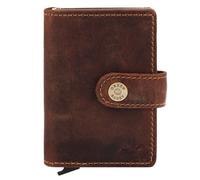 Greenburry Vintage Porte-monnaie Protection RFID Cuir 7.5 cm brun