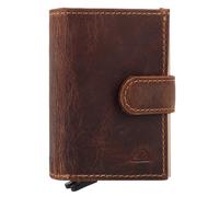 Greenburry Vintage Porte-monnaie Protection RFID Cuir 8 cm brun