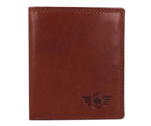 Greenburry Vintage Porte-monnaie Protection RFID Cuir véritable 9.5 cm brun