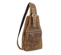 Greenburry Vintage Sac à bandoulière Cuir 16 cm brun