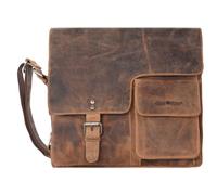 Greenburry Vintage Sac à bandoulière Cuir véritable 32 cm brun