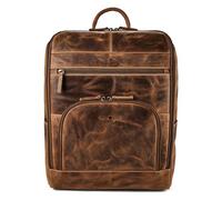 Greenburry Vintage Sac à dos professionnel Cuir véritable 36.5 cm Compartiment ordinateur brun
