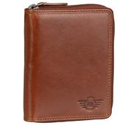 Greenburry Waxy Portefeuille vintage pour homme et femme avec fermeture éclair RFID Taille unique