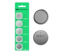 Greencell CR1620 Lot de 5 Piles Bouton au Lithium 3 V 70 mAh - Fiables et durables - Idéales pour Les clés de Voiture, Les télécommandes et Les appareils électroniques