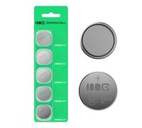 Greencell CR2025 Lot de 5 Piles Bouton au Lithium 3 V 160 mAh - Alimentation fiable et Durable pour Montres, calculatrices, balances et électroniques.