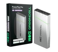 Greencell PowerPlay Pro Batterie Externe 20800 mAh 65 W, USB-C PD, Charge Rapide pour MacBook, Consoles, iPhone 16/15/14 Pro Max, Chargeur Externe avec 2 Ports USB-C, 1 Port USBA, idéal pour Les
