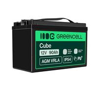 GreenCell® Rechargeable Batterie AGM 12V 26Ah accumulateur au Gel Plomb Cycles sans Entretien VRLA Battery étanche |tondeuse | scooter | bateau | bateau à moteur | Chalutier de pêche |Tracteur à gazon