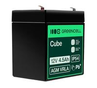GreenCell Rechargeable Batterie AGM 12V 4Ah accumulateur au Gel Plomb Cycles sans Entretien VRLA Battery étanche Résistantes Jouets Installations d'alarme Véhicules pour enfants