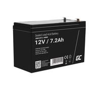 GreenCell® Rechargeable Batterie AGM 12V 7,2Ah accumulateur au Gel Plomb Cycles sans Entretien VRLA Battery étanche Résistantes