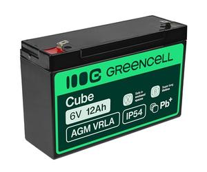 GreenCell® Rechargeable Batterie AGM 6V 12Ah accumulateur au Gel Plomb Cycles sans Entretien VRLA Battery étanche Résistantes| Jouets | Installations d'alarme | Véhicules pour Enfants