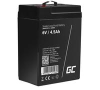 GreenCell® Rechargeable Batterie AGM 6V 4,5Ah accumulateur au Gel Plomb Cycles sans Entretien VRLA Battery étanche Résistantes