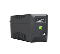 Greencell UPS 650VA 360 W PowerProof avec écran LCD - Protection électrique pour appareils, Batterie 12 V/7 Ah, Protection Contre Les surtensions, Alimentation de Secours, appareils ménagers et