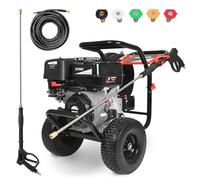 GREENCUT JET380X - Nettoyeur haute pression à essence 15 cv avec pression maximale de 290 bars, avec 5 options de pression, pour nettoyage d'extérieur, véhicules, machines.