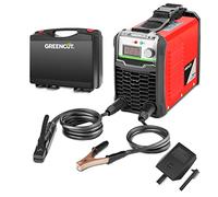 GREENCUT MMA200 - Soudeuse DC Inverter Turbo ventilée, 200A, Puissance réglable, avec Technologie iGBT, Poste à souder Portable, Couleur Rouge