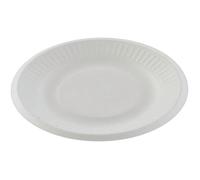 GREENDAY Assiette jetable carton blanc 18 cm x50